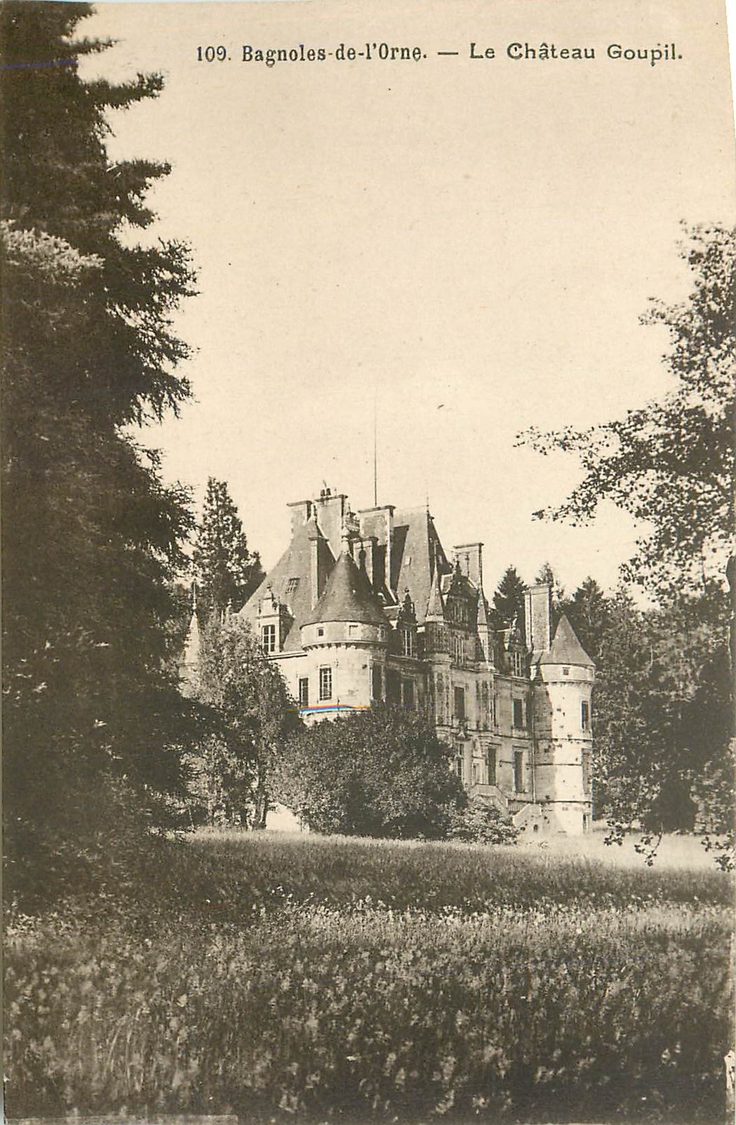 CPA Bagnoles de l'Orne Le Chateau Goupil 