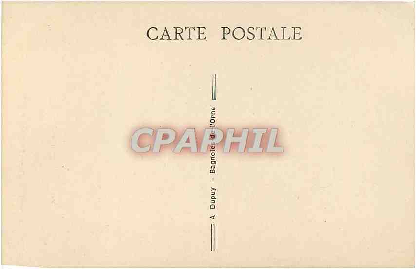 CPA Bagnoles de l'Orne Le Chateau Goupil  — Rückseite