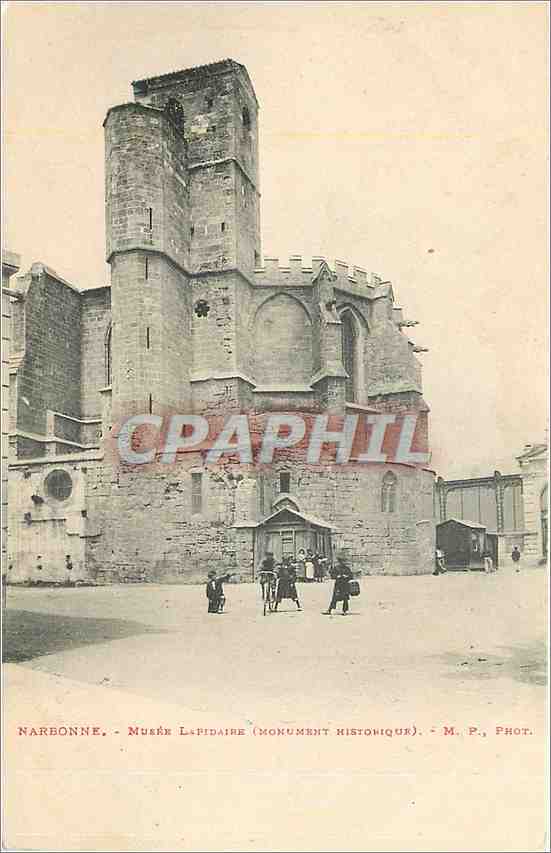 CPA Narbonne Musee L Pidaire Monument Historique 