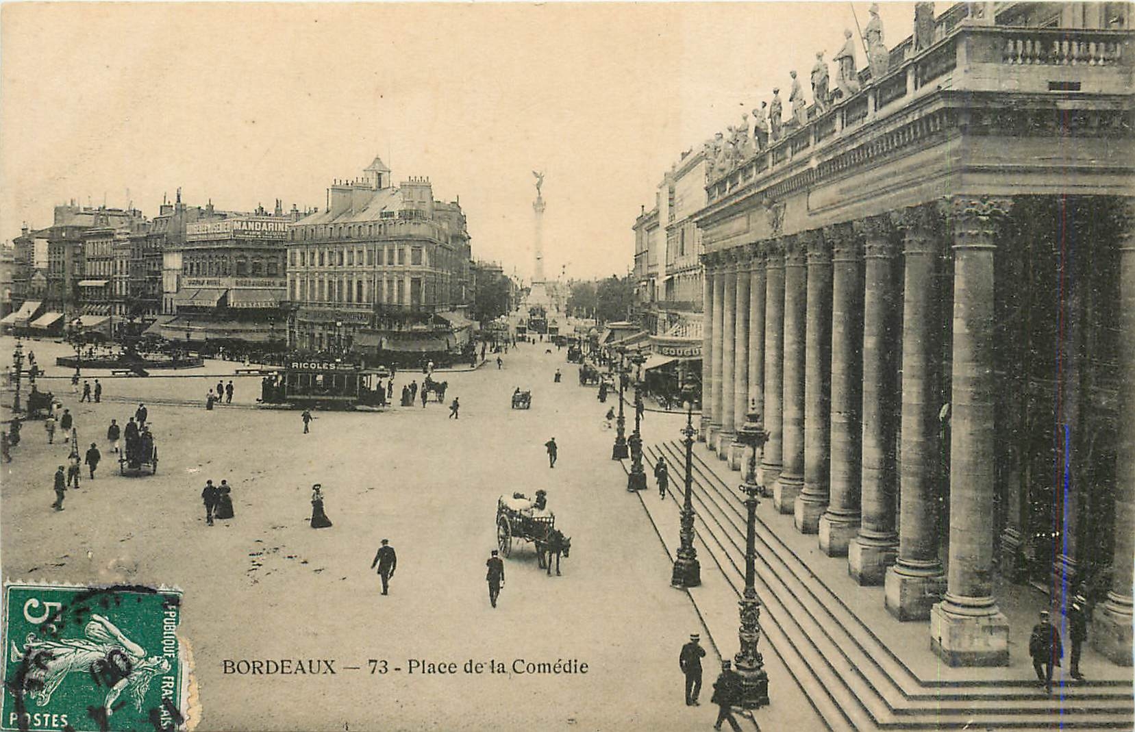 CPA Bordeaux Place de la Comedie 