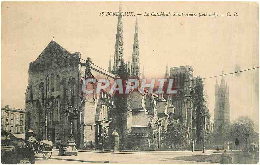 CPA Bordeaux La Cathedrale Saint Andre Cote sud 