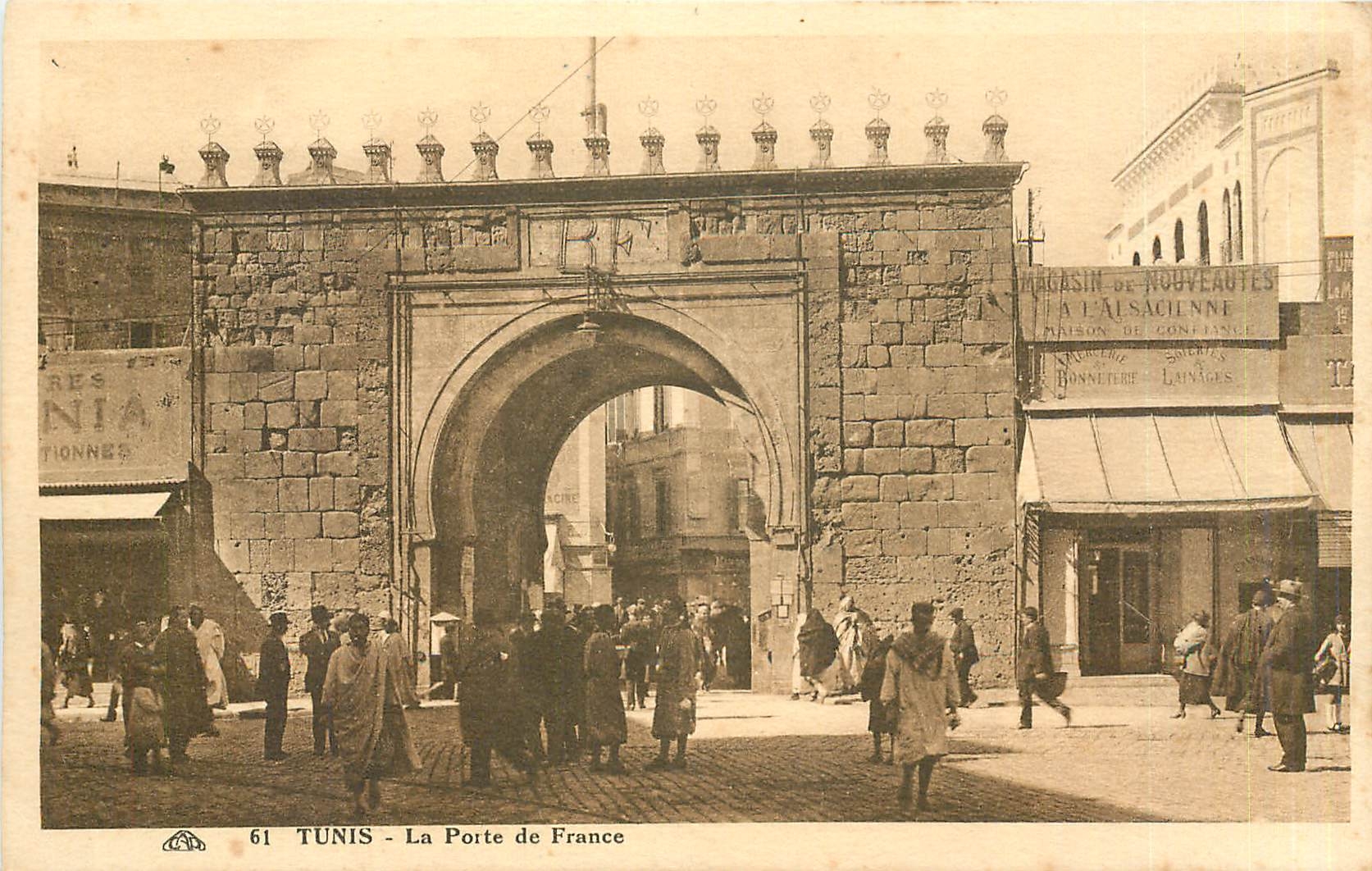 CPA Tunis La Porte de France 