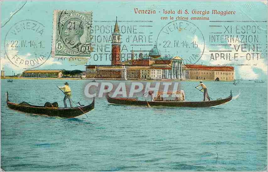 CPA Venezia Isola di S Giorgio Maggiore con la chiesa amonima 