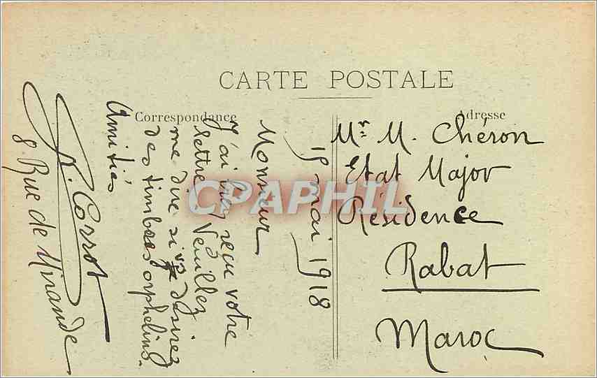 CPA Dijon Maison des Ambassadeurs rue des Forges  — Rückseite