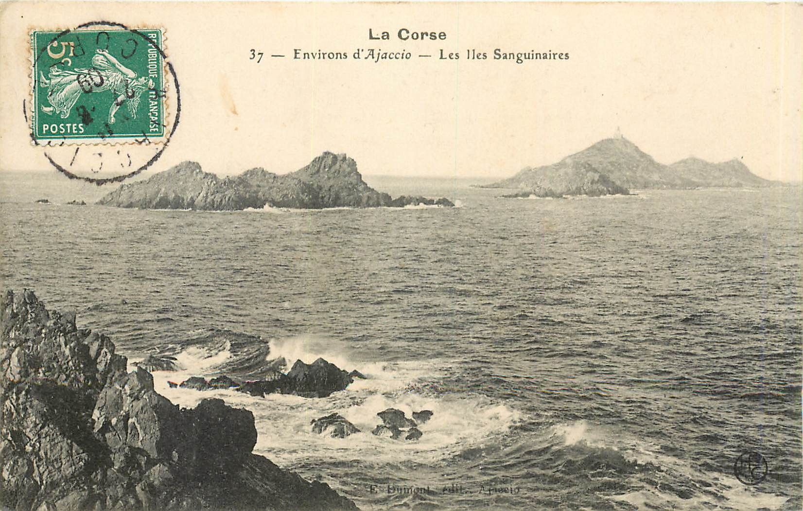 Les Îles Sanguinaires — Environs d'Ajaccio — E. Dumont, Ajaccio