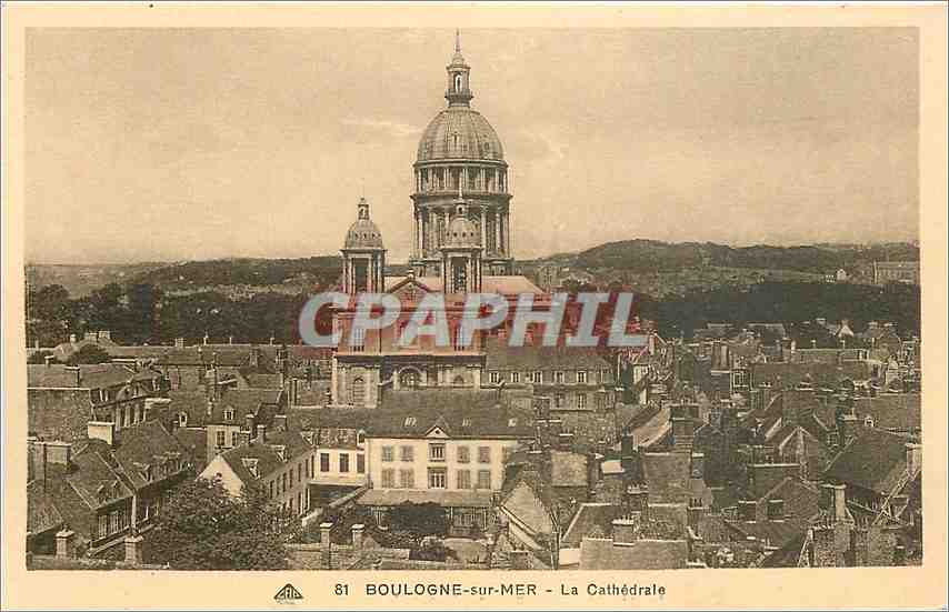 CPA Boulogne sur Mer La Cathedrale 