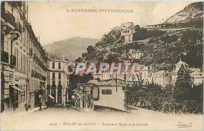 CPA Royat les Bains Boulevard Bazin et le Paradis 
