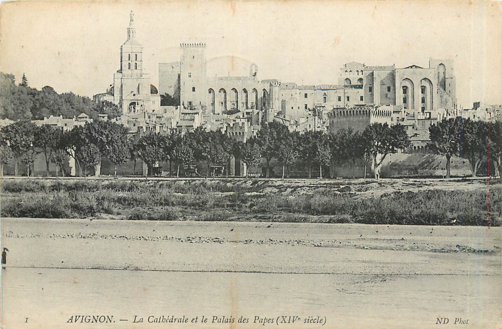 CPA Avignon La Cathedrale et le Palais des Papes 