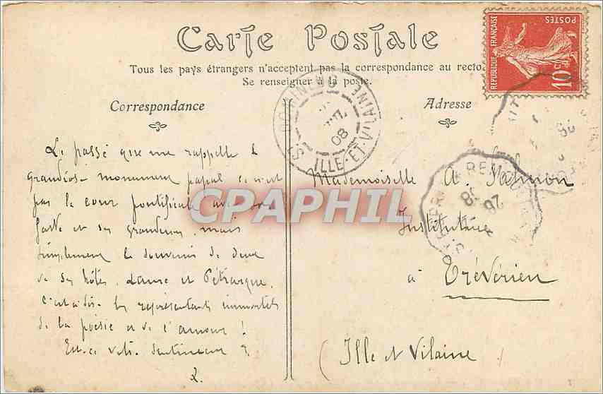 CPA Avignon La Cathedrale et le Palais des Papes  — Rückseite