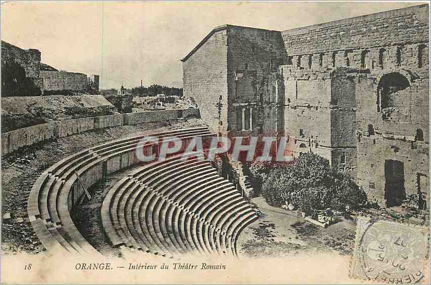 CPA Orange Interieur du Theatre Romain 