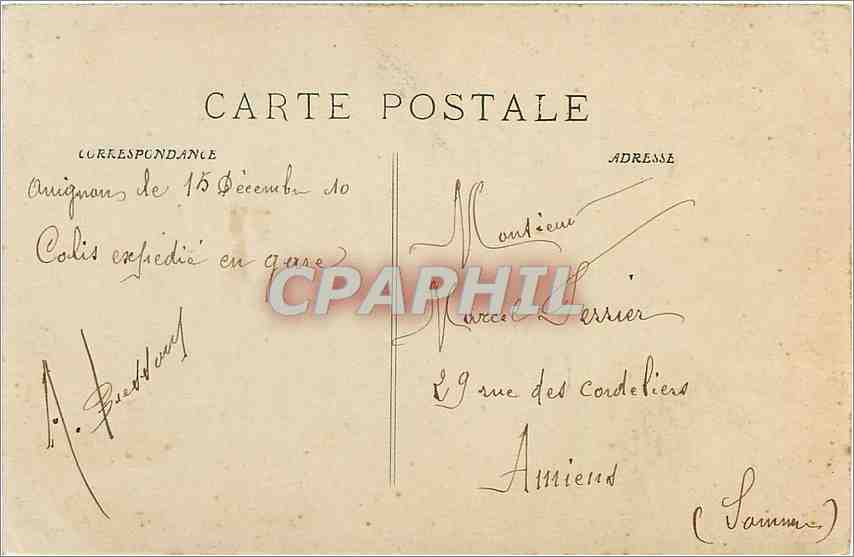 CPA Avignon Le Calvaire de la Cathedrale ND des Doms  — Verso
