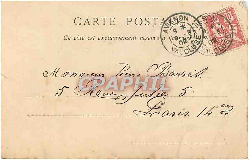 CPA Avignon Les Remparts XIV siecle  — Rückseite