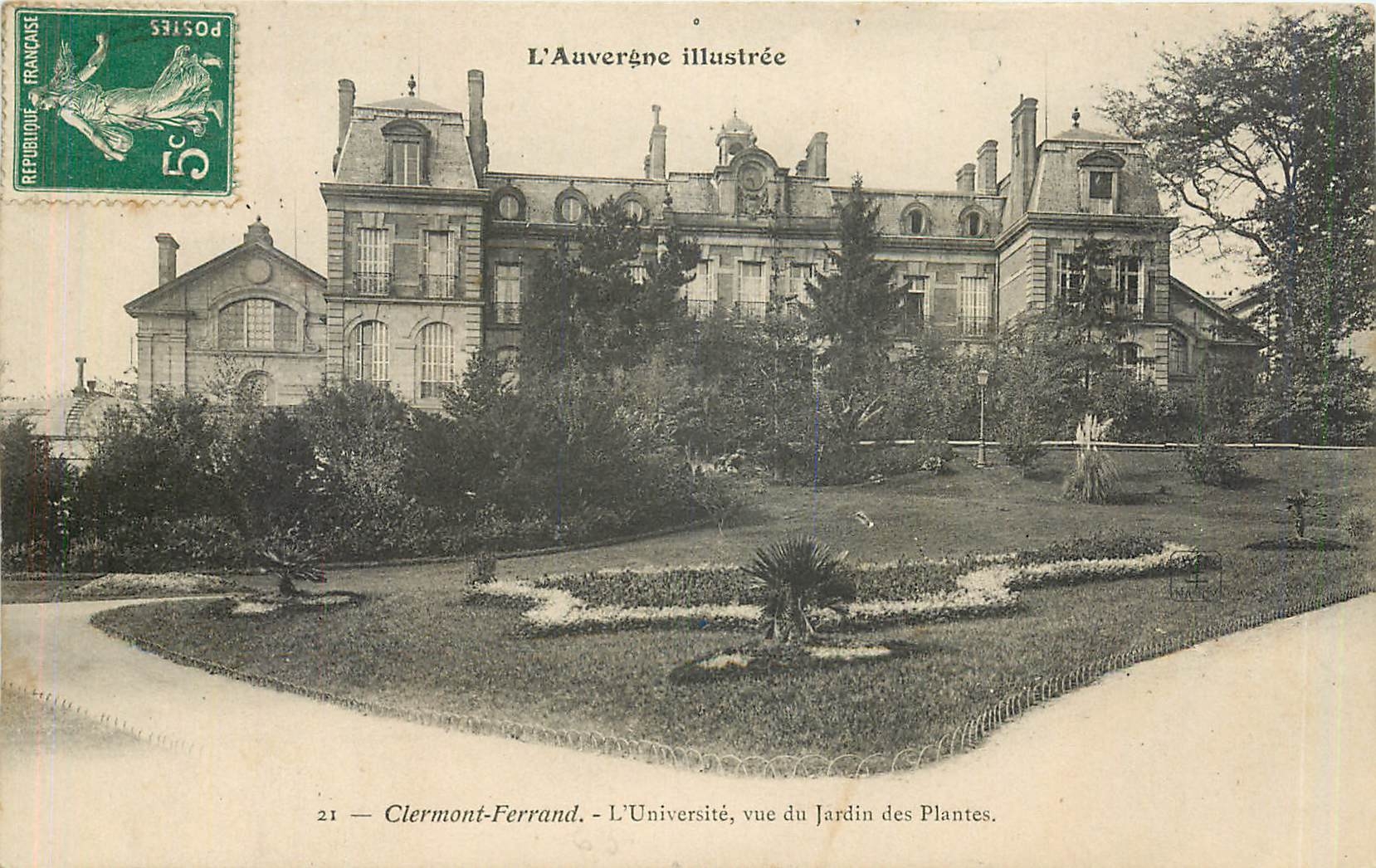 CPA Clermont Ferrand Universite vue du Jardin des Plantes 