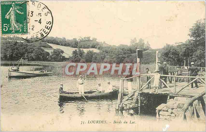 CPA Lourdes Bords du Lac 