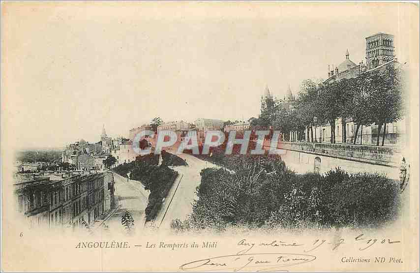 CPA Angouleme Les Remparts du Midi 