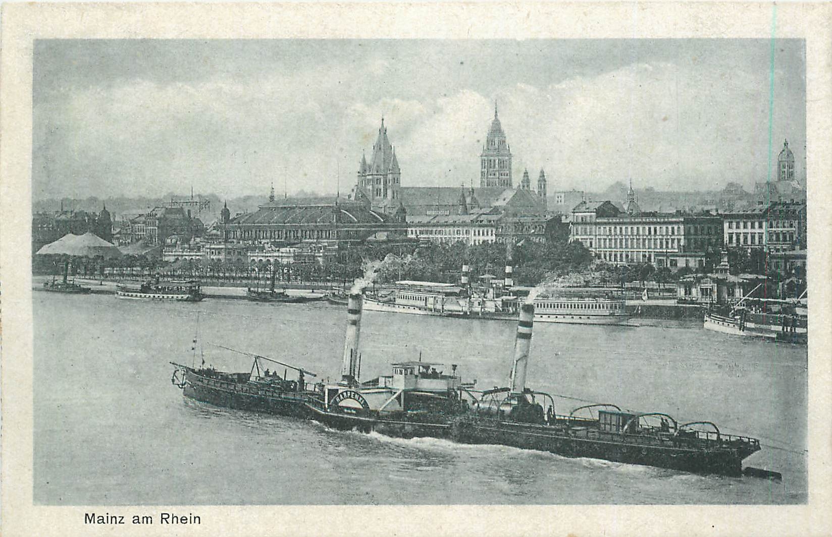 CPA Mainz am Rhein Bateau