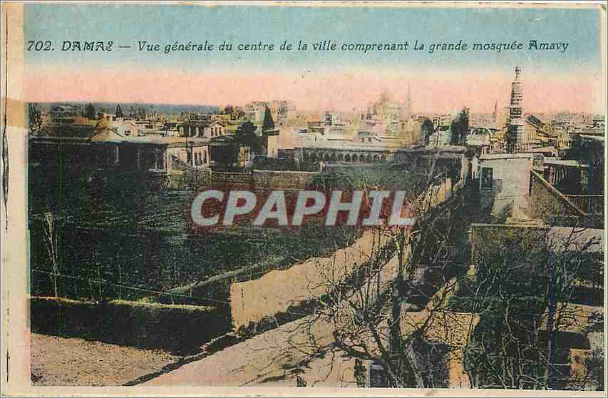 CPA Damas Vue generale du centre de la ville comprenant La grande mosquee Amavy 