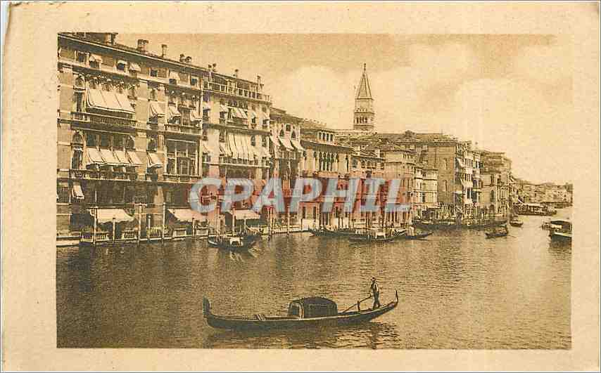 CPA Venezia Canal Grande e Alberghi 
