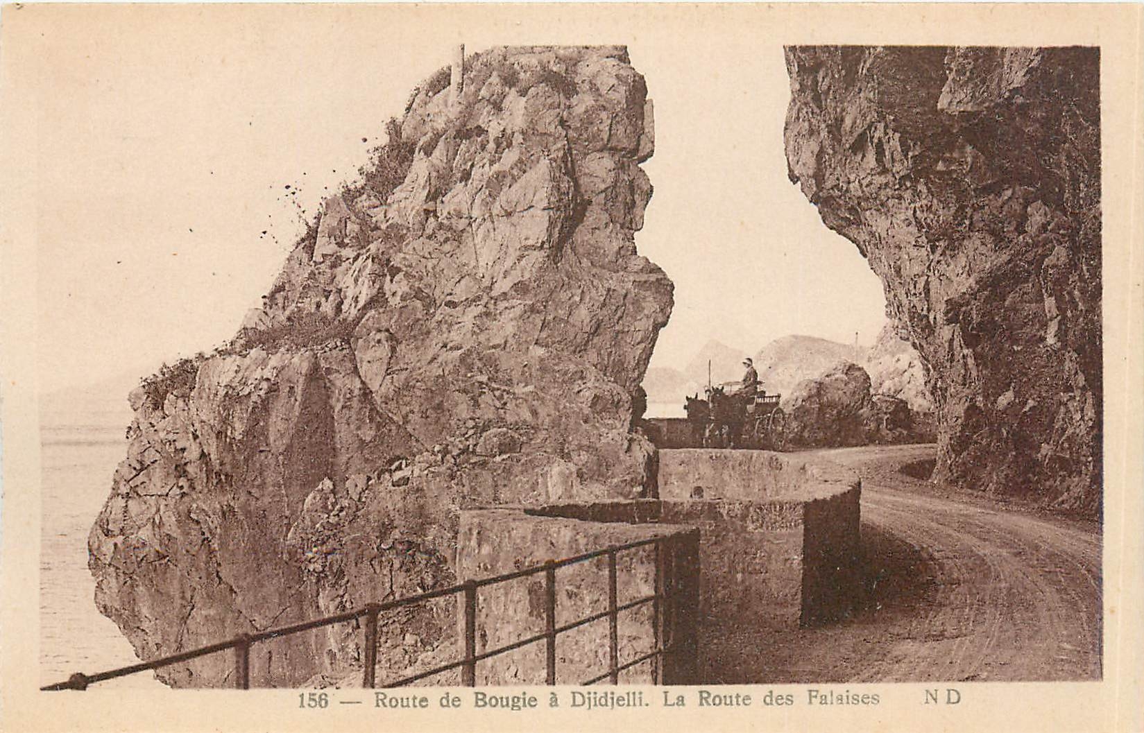 CPA Route de Bougie a Djidjelli La Route des Falaises 