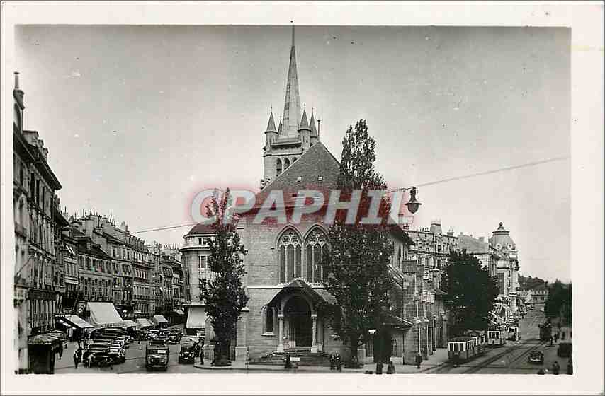CPA Ouchy Lausanne La Place Saint Francois 