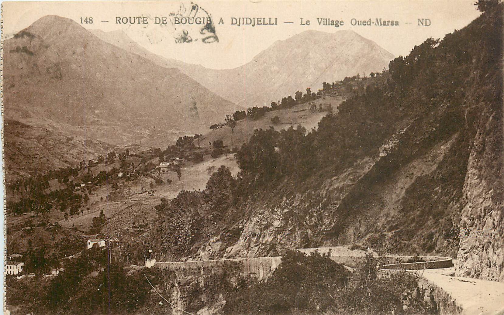 CPA Route de Bougie a Djidjelli Le Village Oued Marsa 