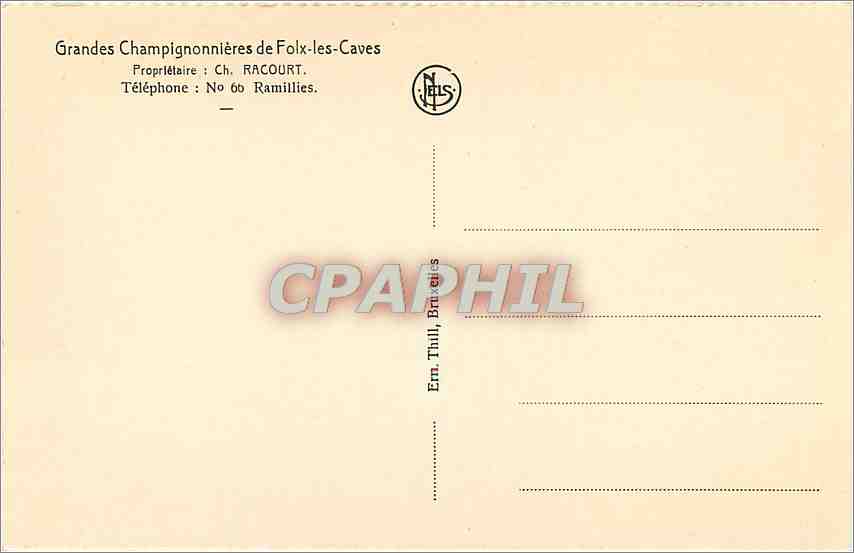 CPA Salle du Sabbat ou Selon la Legende Les Sorcieres  — Back