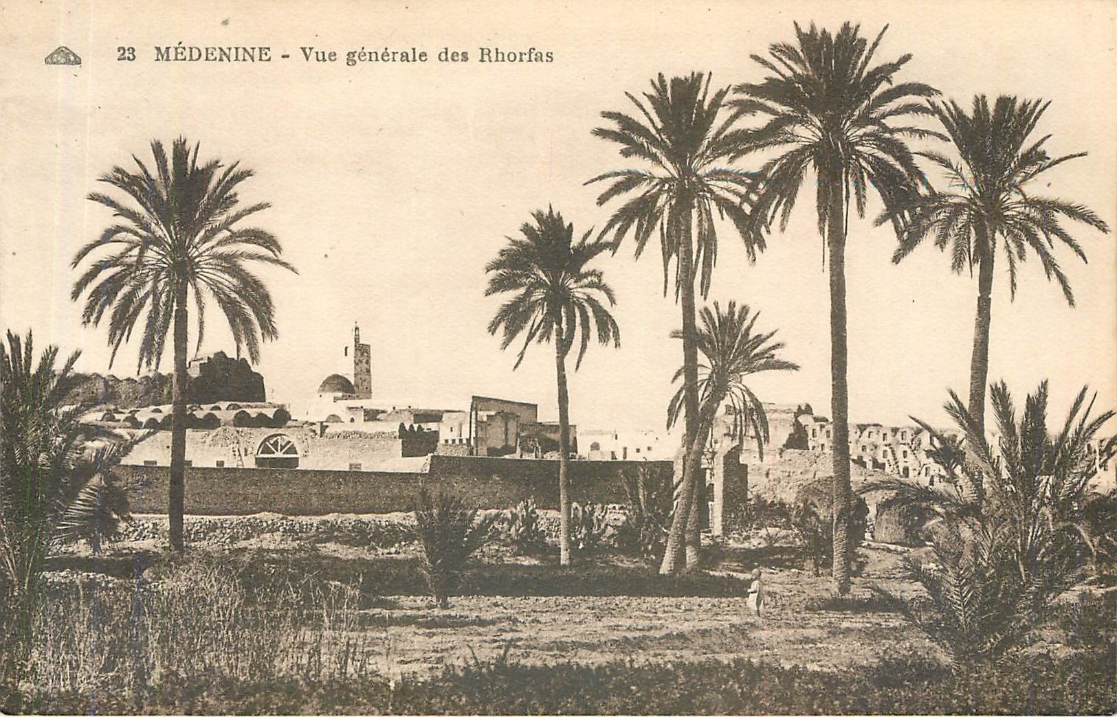 CPA Medenine Vue generale des Rhorfas 