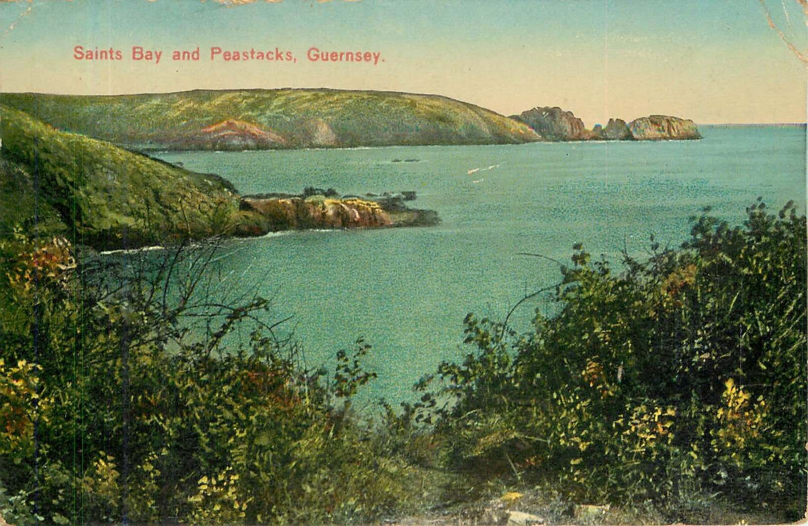 CPA Saints Bay and Peastacks Guernsey 
