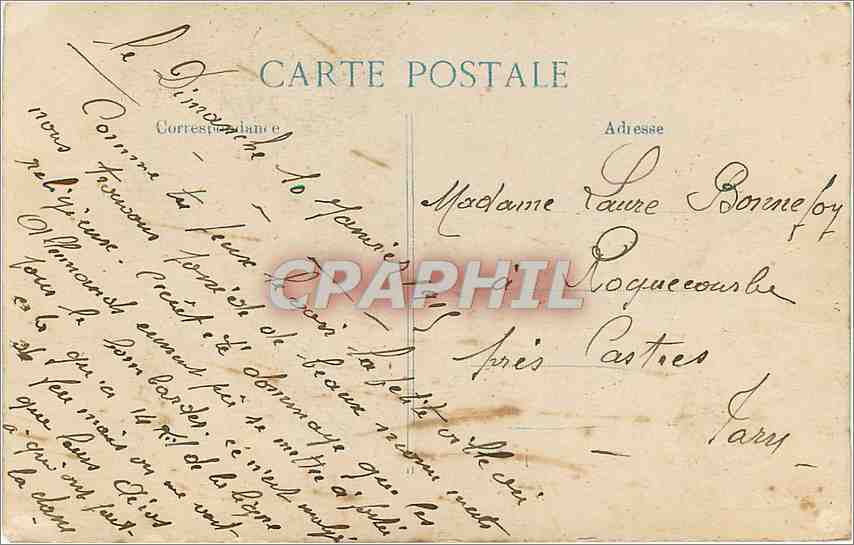 CPA Poperinghe La chaire de Verite de l'Eglise Saint Bertin  — Rückseite