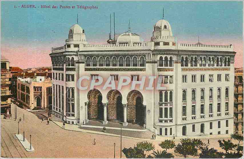 CPA Alger Hotel des Postes et Telegraphes 