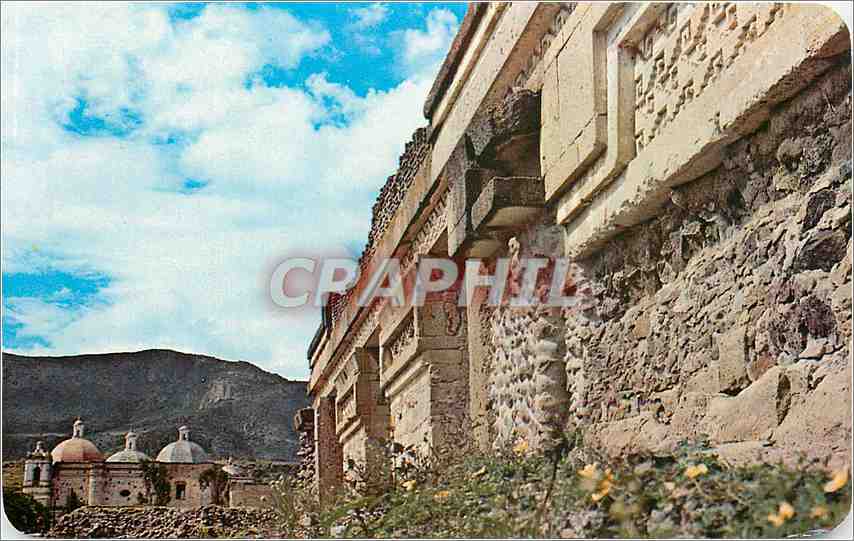 CPA Mitla's Main Temple the church is to the back Mitla Oaxaca Mexico 