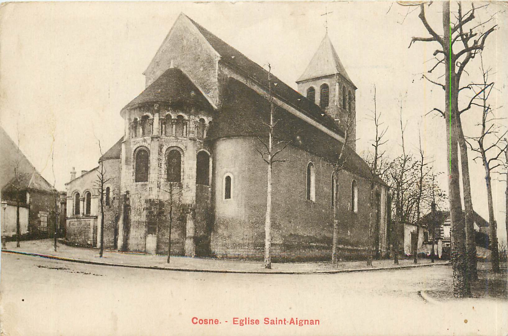 CPA Cosne Eglise Saint Aignan 