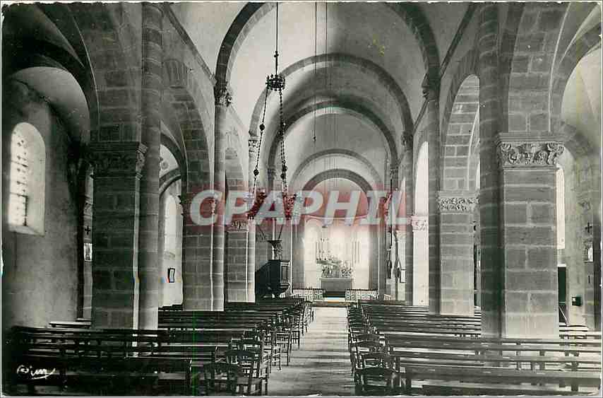 CPM St Honore les Bains Nievre Interieur de l'Eglise 