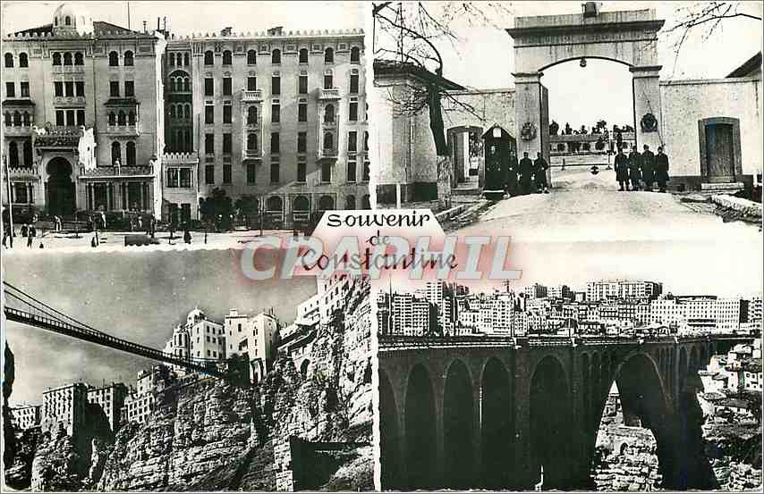 CPA Souvenir de Constantine En haut a gauche Hotel Cirta 