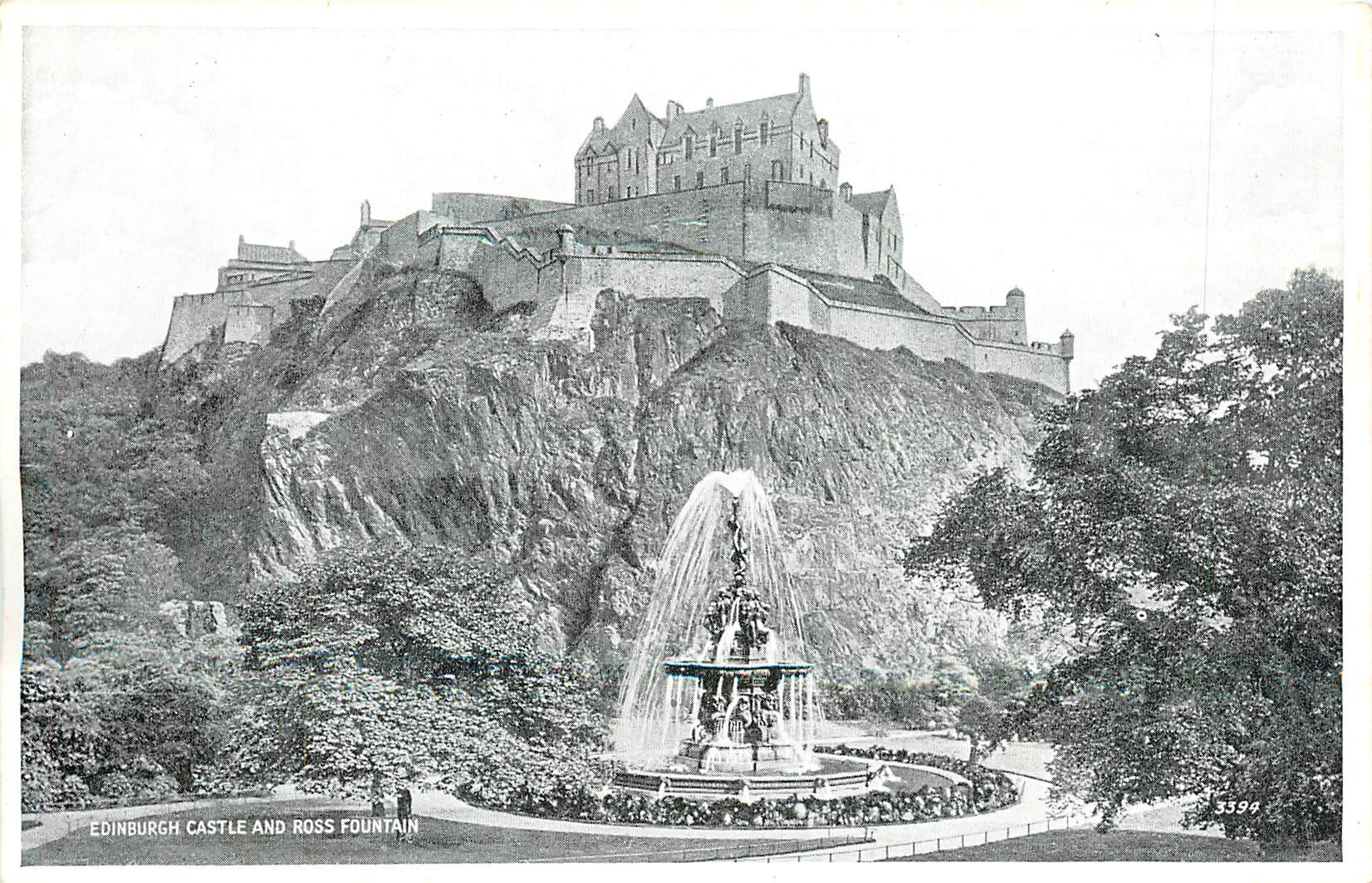 CPA Edinburgh Castle and Ross Fountain 
