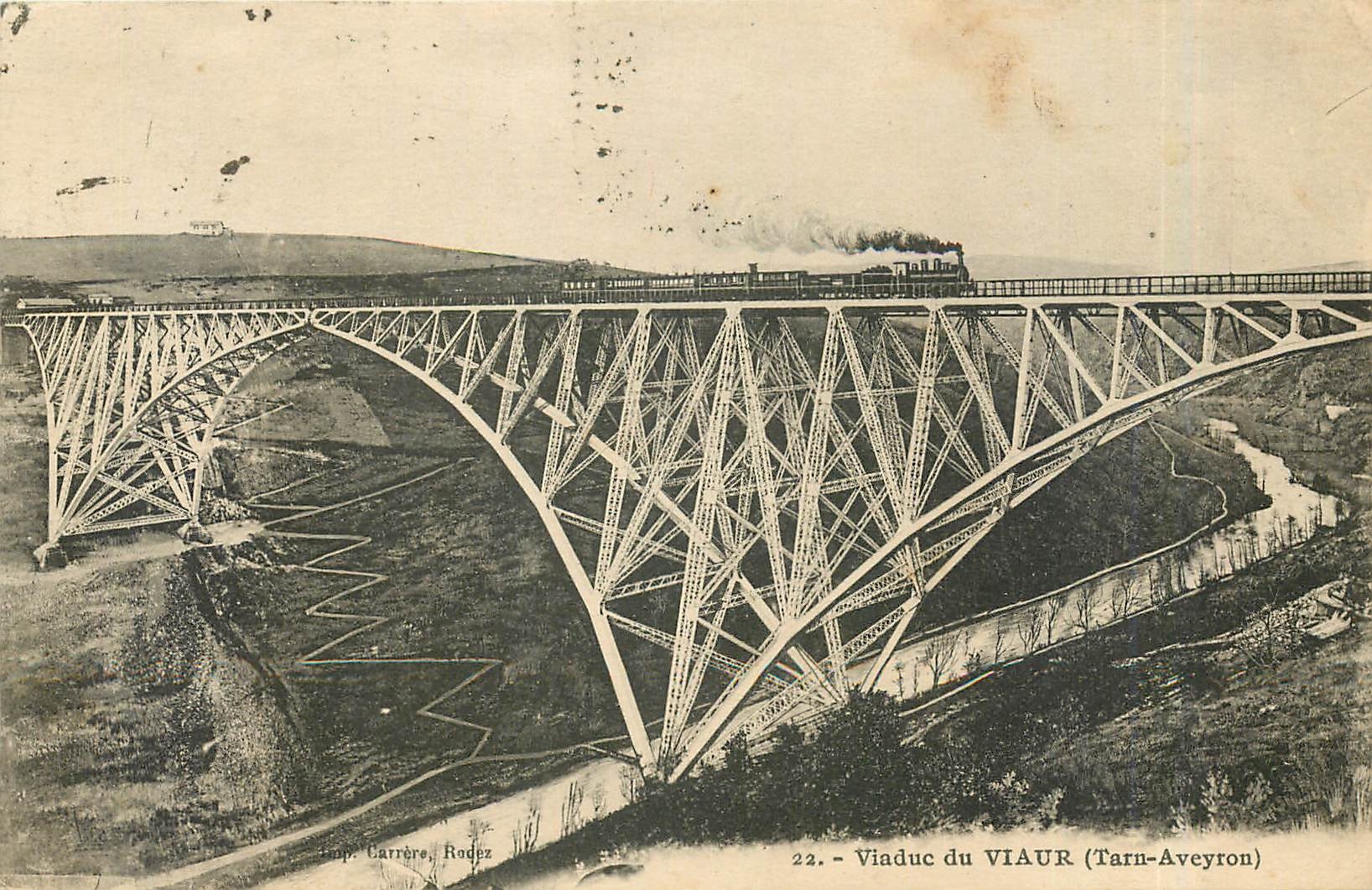 CPA Viaduc du Viaur Tarn Aveyron 