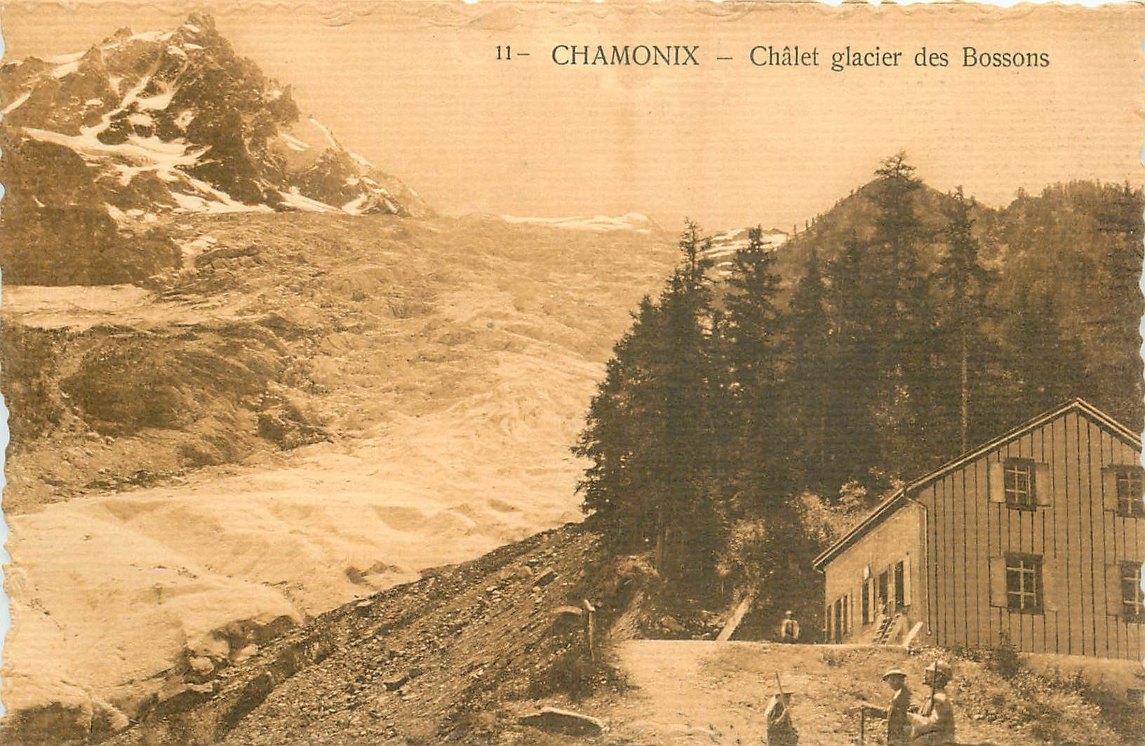 CPA Chamonix Chalet glacier des Bossons 