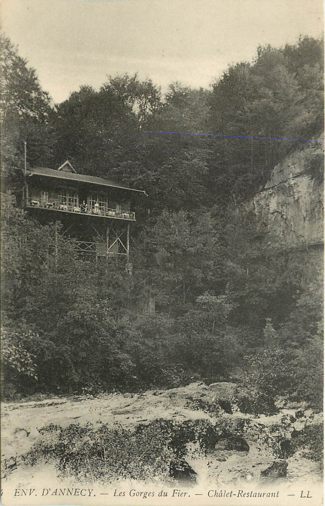 CPA Env d'Annecy Les Gorges du Fier Chalet Restaurant 