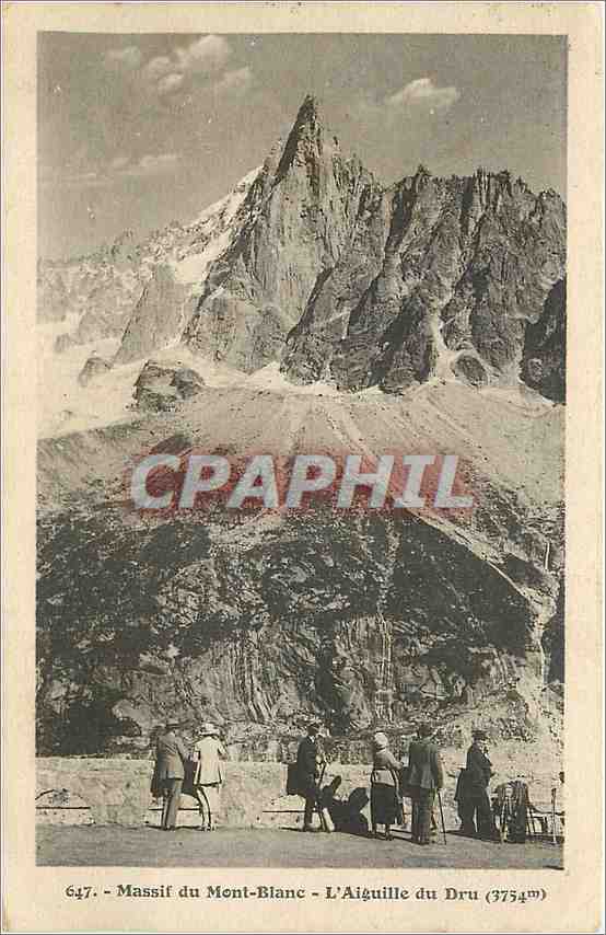 CPA Massif du Mont Blanc L'Aiguille du Dru 