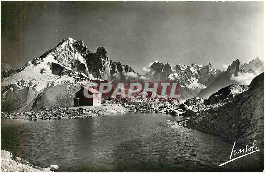 CPA Chamonix Hte Savoie Le Lac Blanc l'Aiguille Verte 