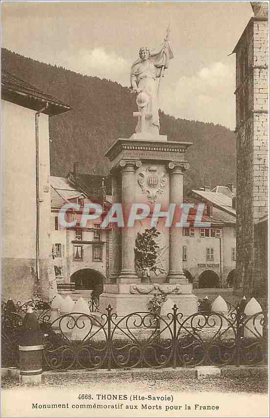 Thones (Haute-Savoie) — Monument commémoratif aux Morts pour la France — Édition 'Les Jolis Coins de Savoie'