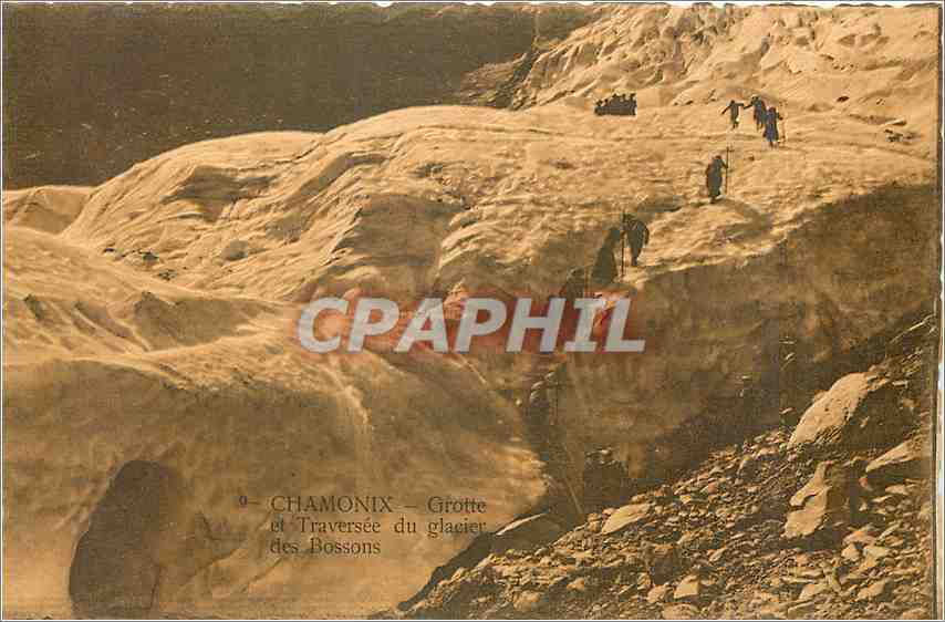 CPA Chamonix Grotte et Traverse du glacier des Bossons 
