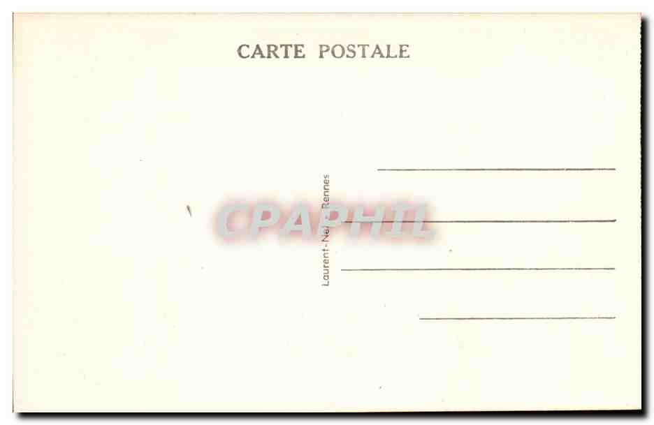 chateau de Combourg - ou le celebre ecrivain Chateaubriand passa partie de son enfance - CPA  — Rückseite