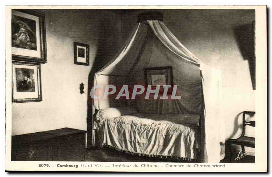 Combourg (Il.-et-V.) — Intérieur du Château — Chambre de Chateaubriand