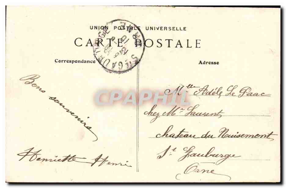 Parame - le Grand casino - Cote d'Emeraude - CPA  — Rückseite