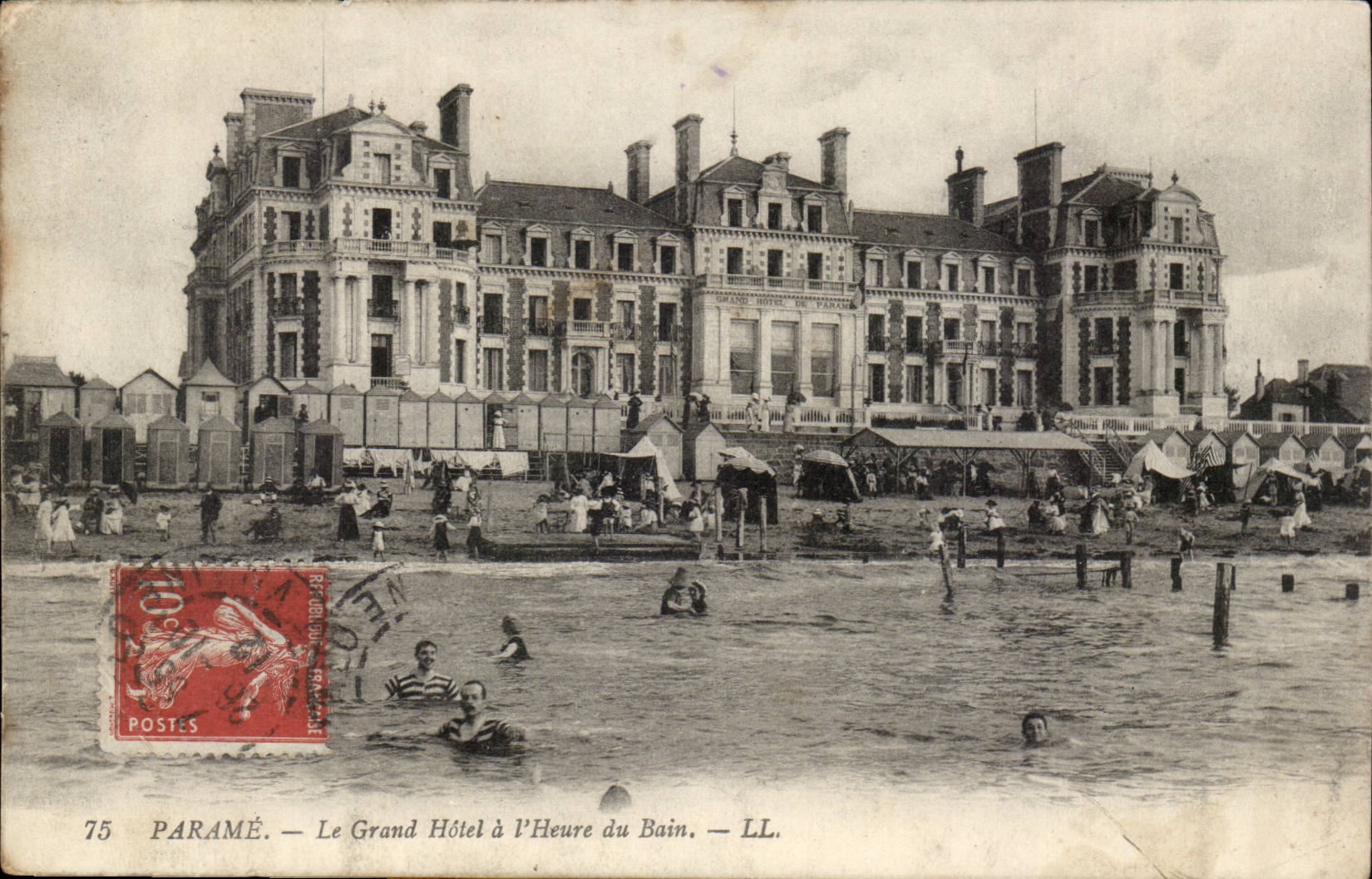 Parame - Le Grand Hotel et l'Heure du Bain Cote d'Emeraude - Emerald Coast - CPA 