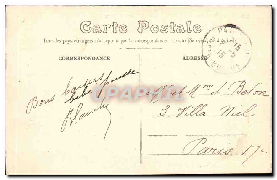 St Aubin - Le Vieux Chateau et l'Etang - CPA  — Verso