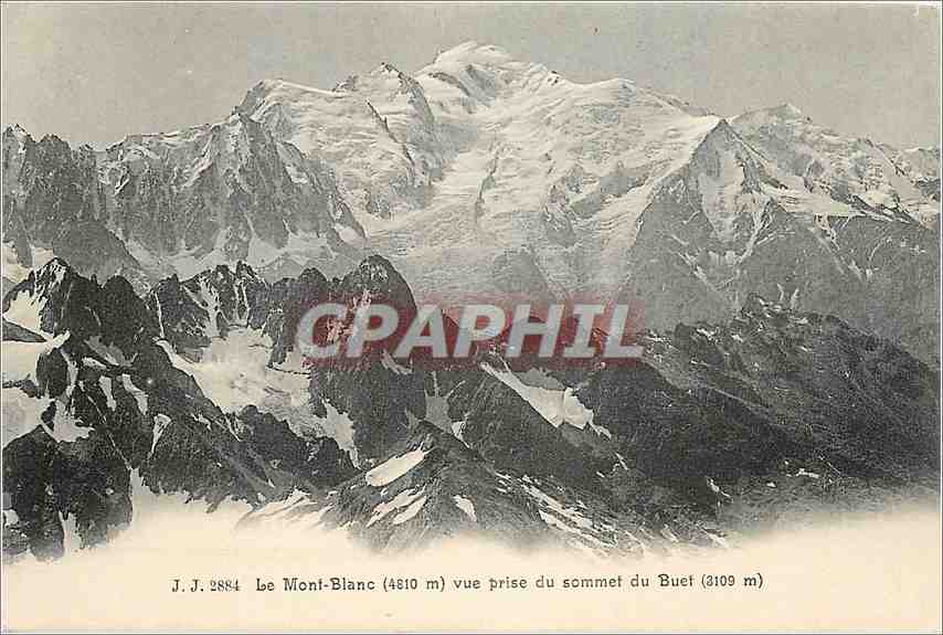 CPA Le Mont Blanc vue prise du Sommet du Buet 