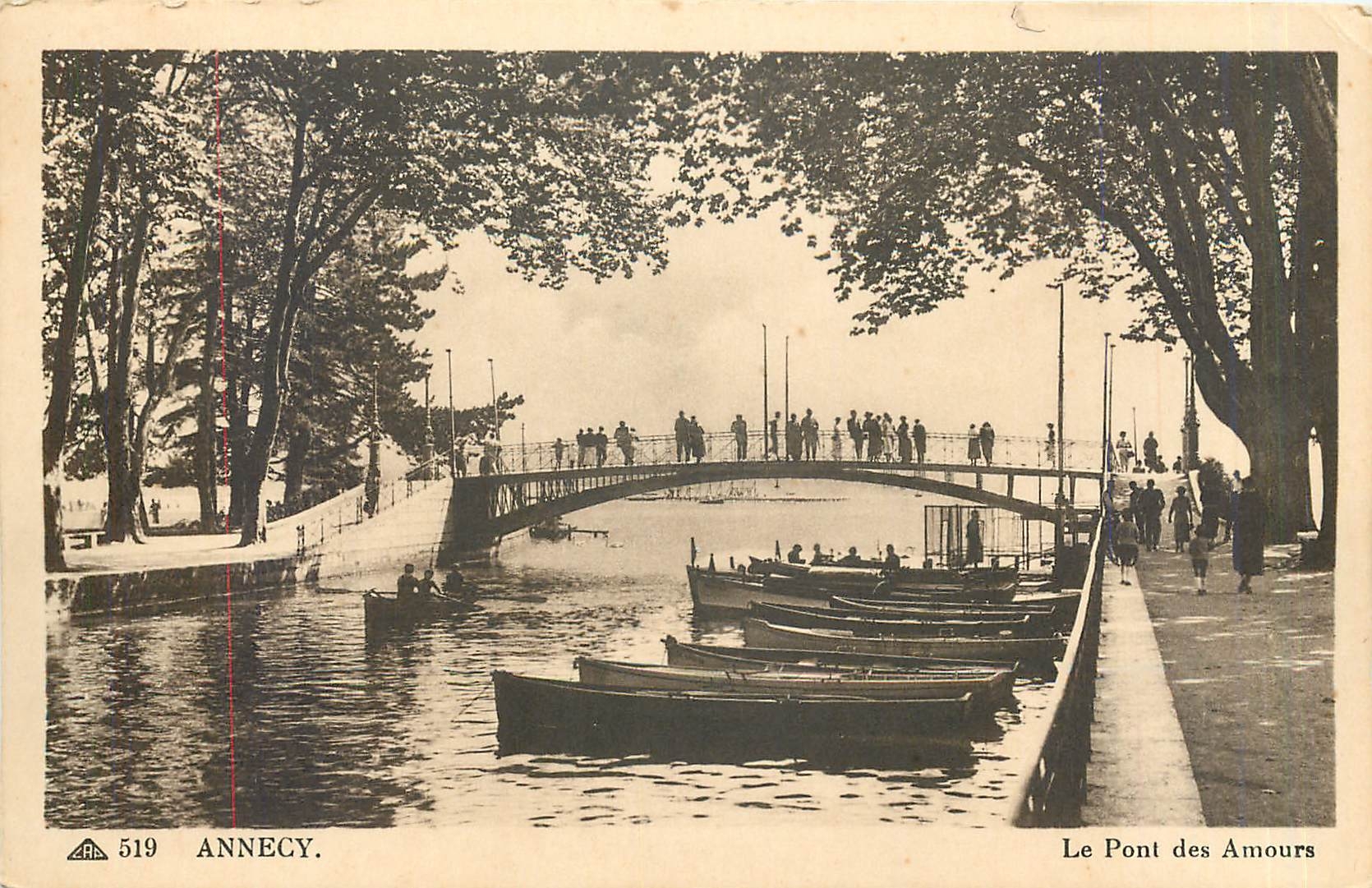 CPA Annecy Le Pont des Amours 