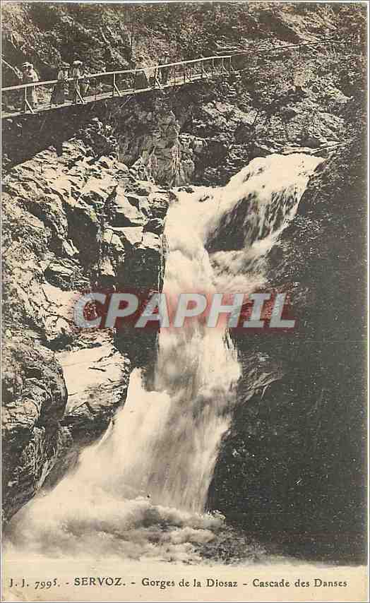 CPA Servoz Gorges de la Diosaz Cascade des Danses 
